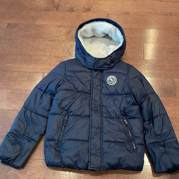 Navy blue Abercrombie Boys Puffer jacket - Picture 1 of 7